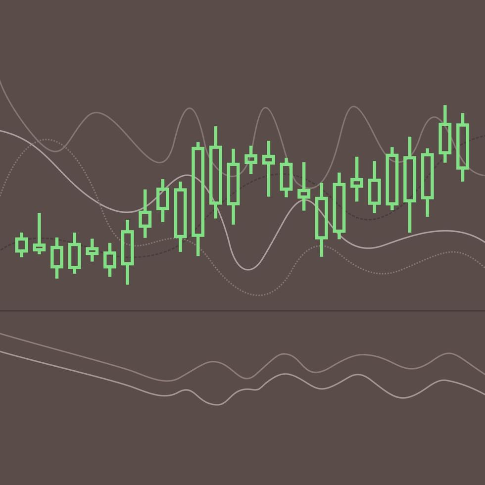 graphique boursier forex. illustration vectorielle vecteur