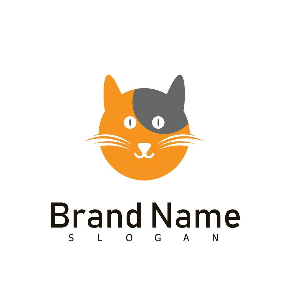 chat logo animaux design symbole vecteur