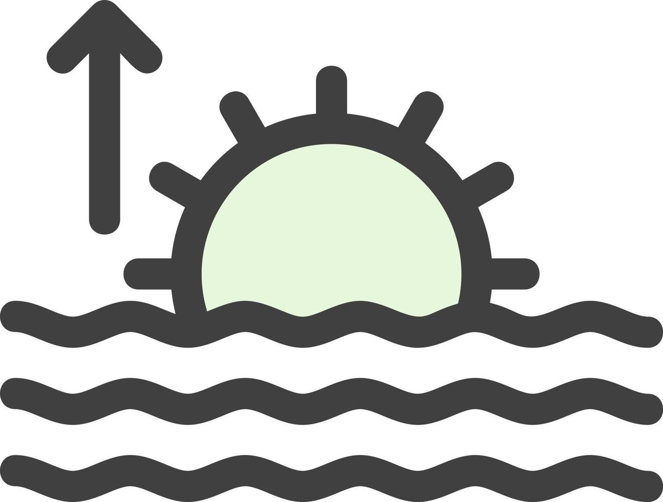 conception d'icône de vecteur de lever de soleil