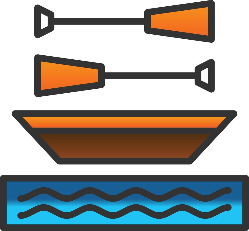 conception d'icône de vecteur d'aviron