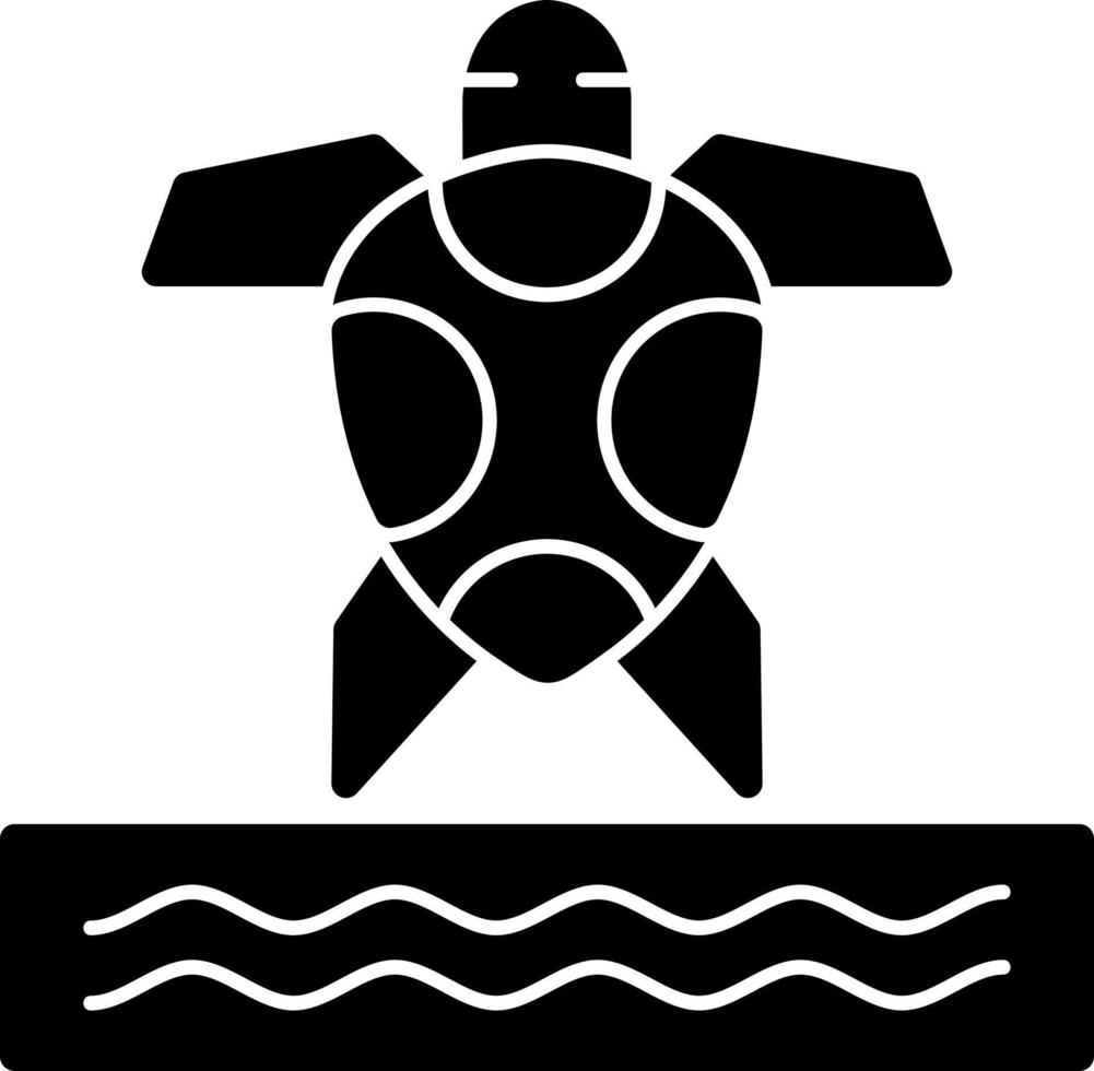 conception d'icône de vecteur de tortue de mer