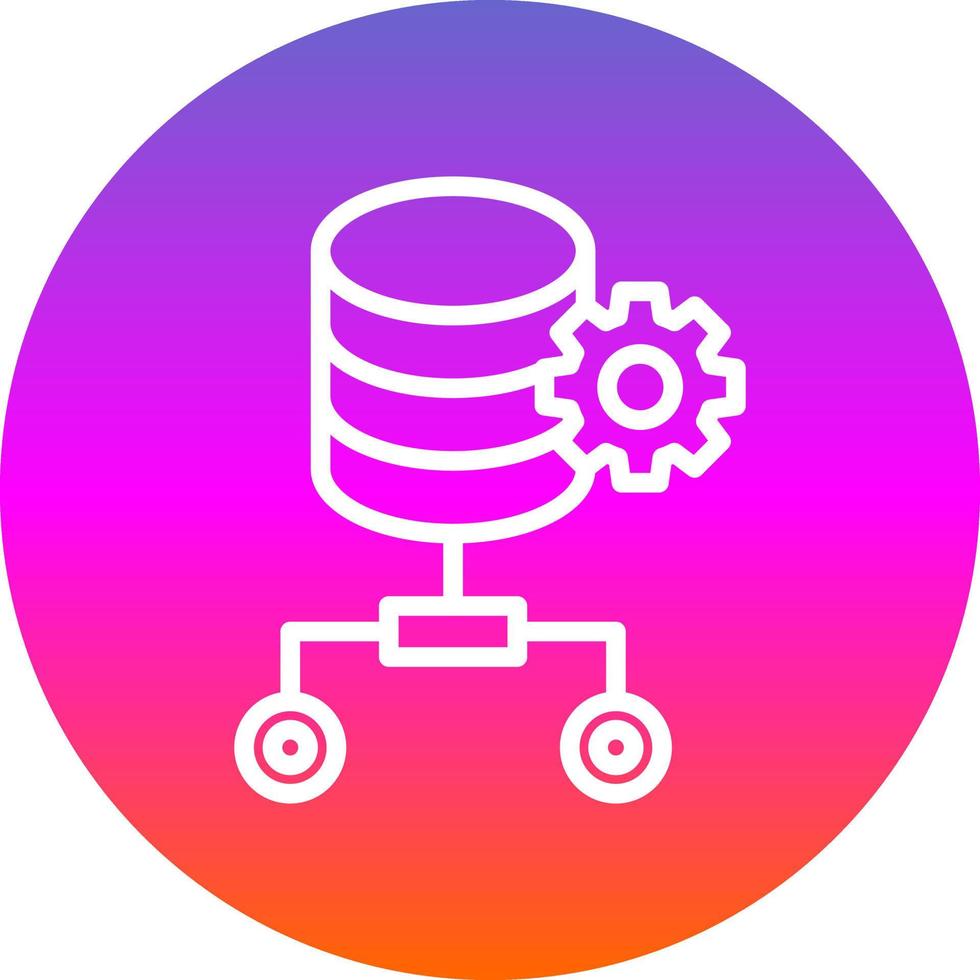 conception d'icône de vecteur de stockage de données