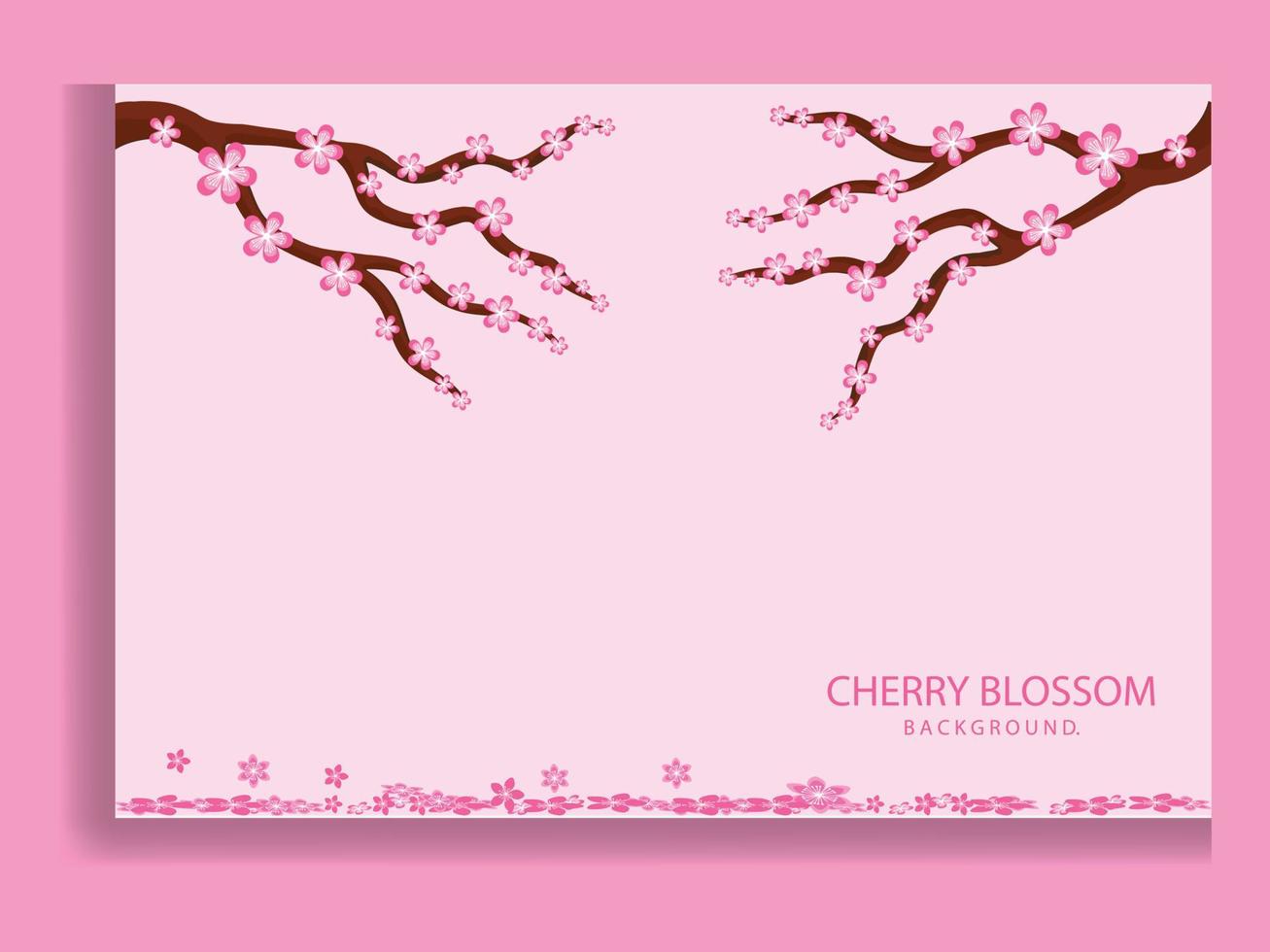 branche de fleur de sakura. pétales tombants, fleurs. des éléments floraux de cerise ou d'abricot rose japonais volants isolés réalistes tombent sur fond vectoriel. branche de fleur de cerisier, illustration de pétale de fleur vecteur