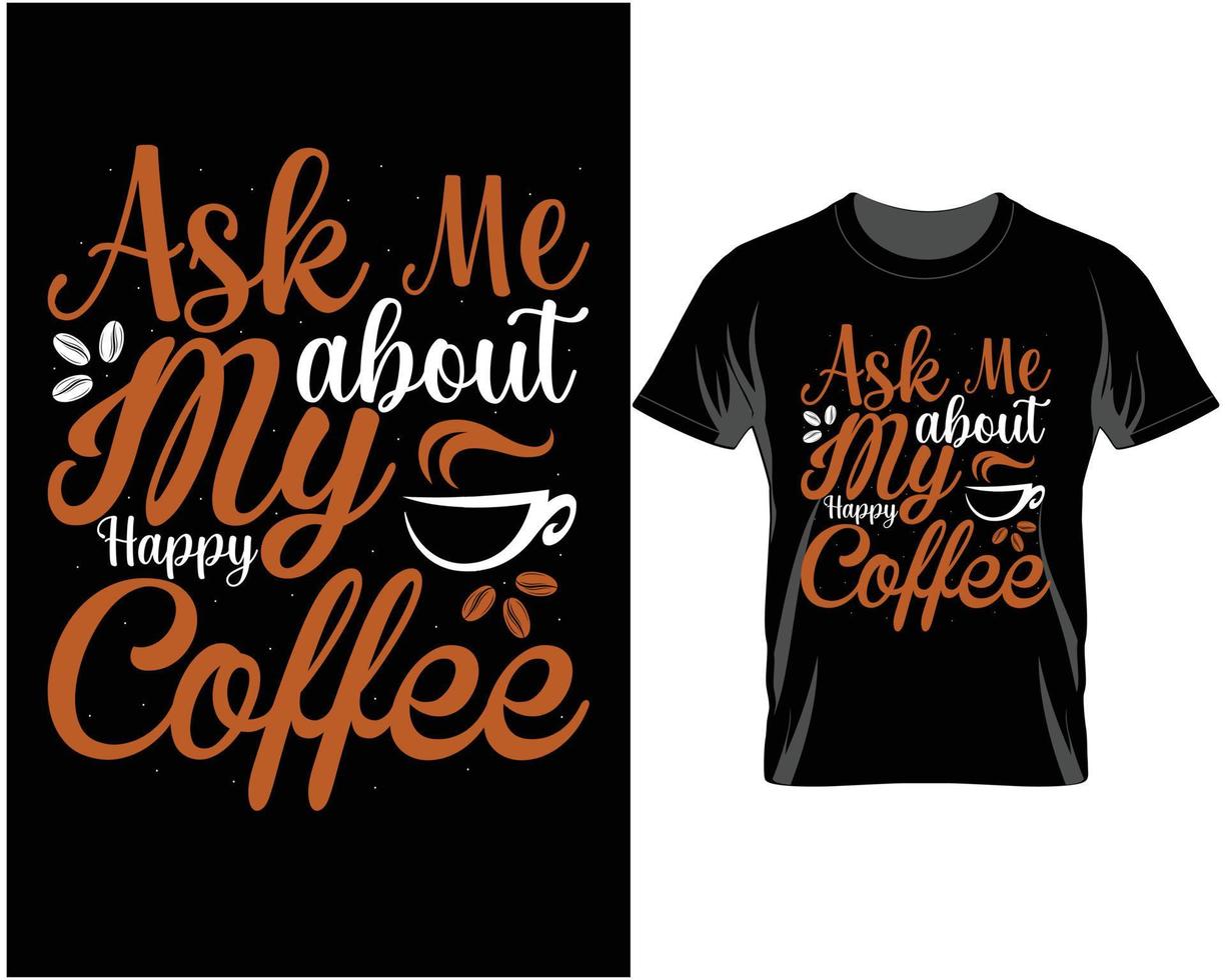 vecteur de conception de t shirt café