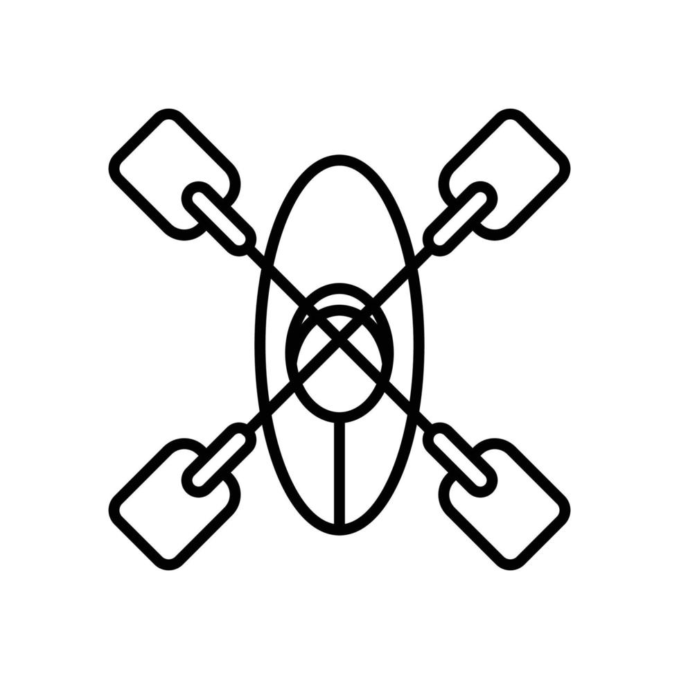 icône de contour vectoriel de poteau de randonnée avec illustration de style d'arrière-plan. fichier eps 10 de symbole de camping et de plein air.