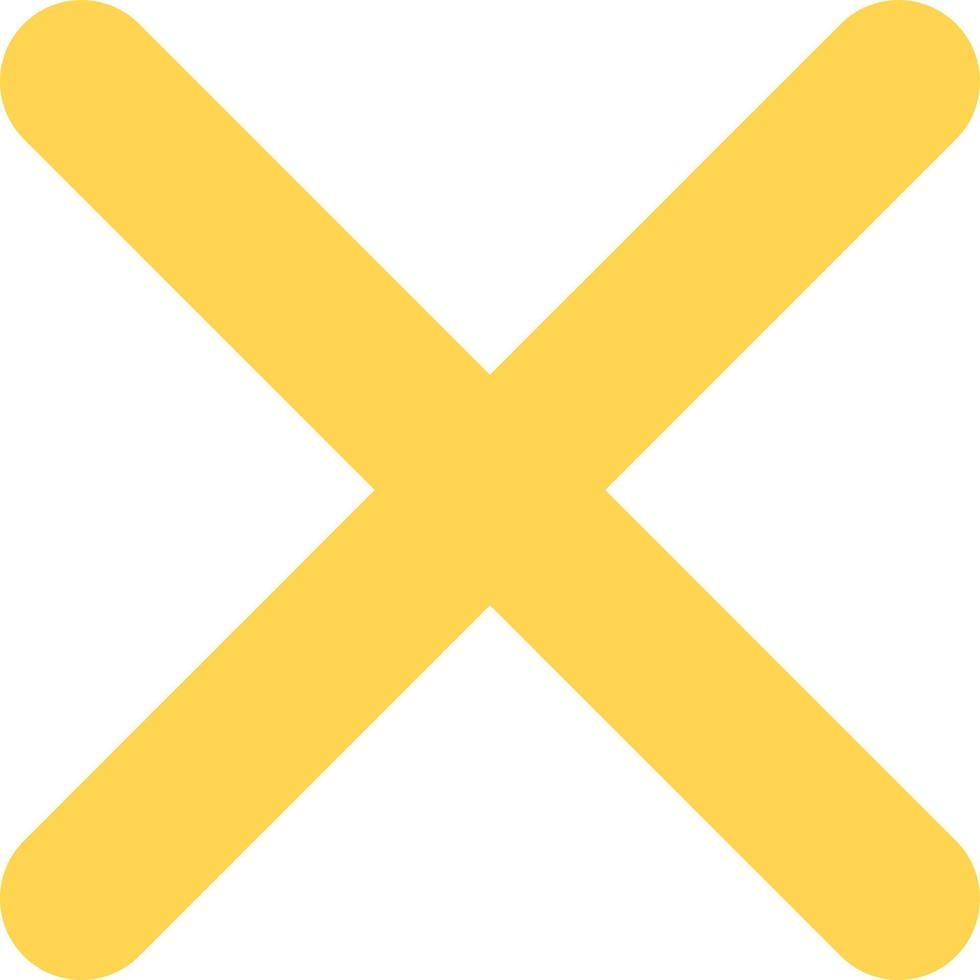 illustration de la croix jaune vecteur