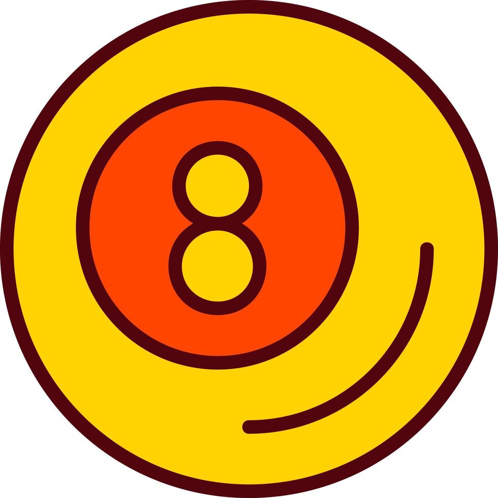 icône de vecteur de 8 boules
