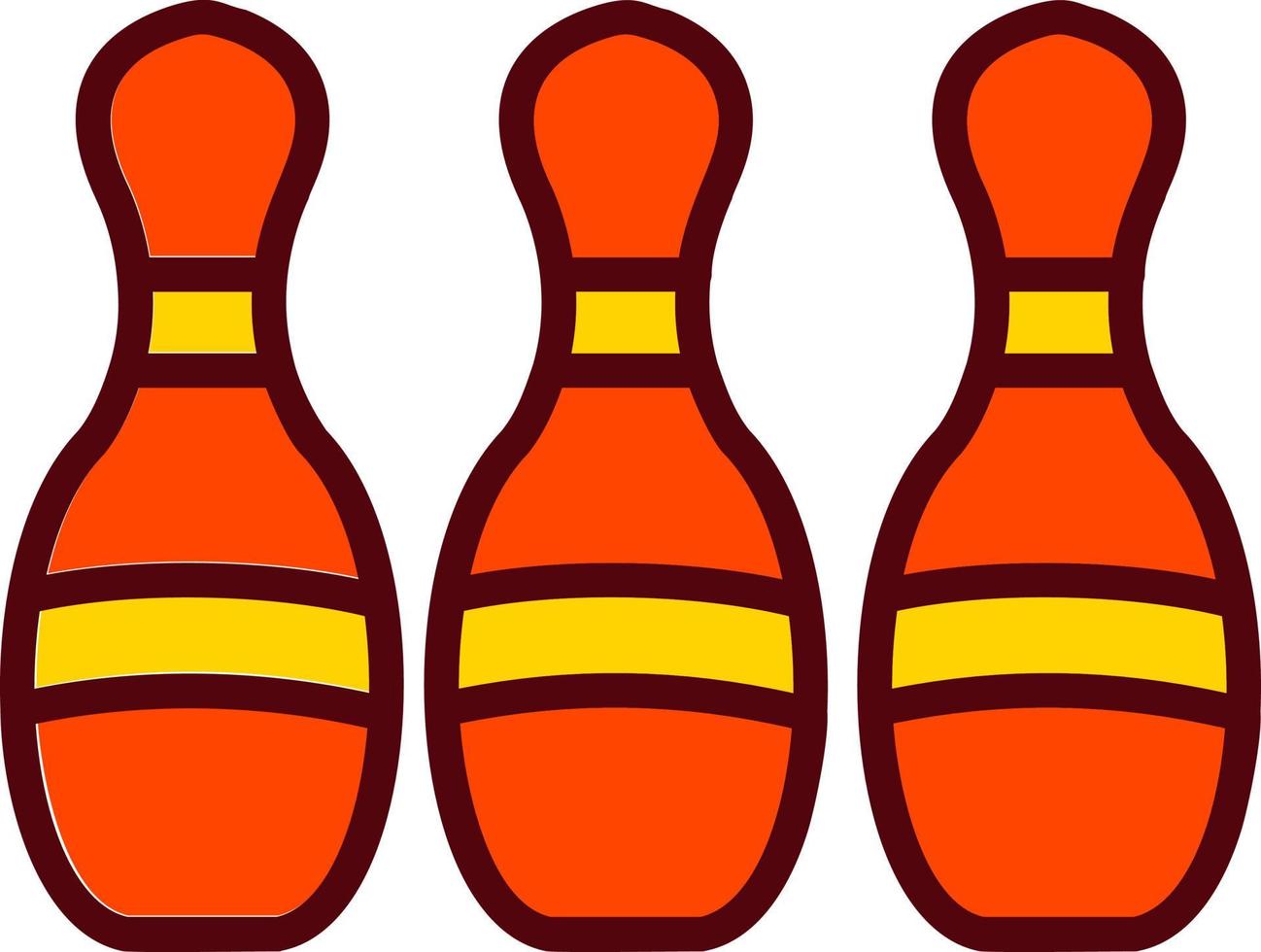 icône de vecteur de quilles de bowling