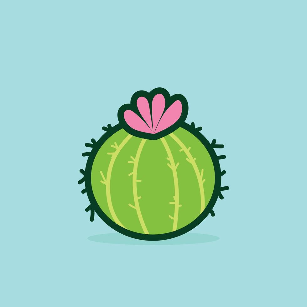 illustration vectorielle de cactus de dessin animé mignon pour bébé t-shirt l'amour fait mal, illustration drôle de la saint-valentin. vecteur