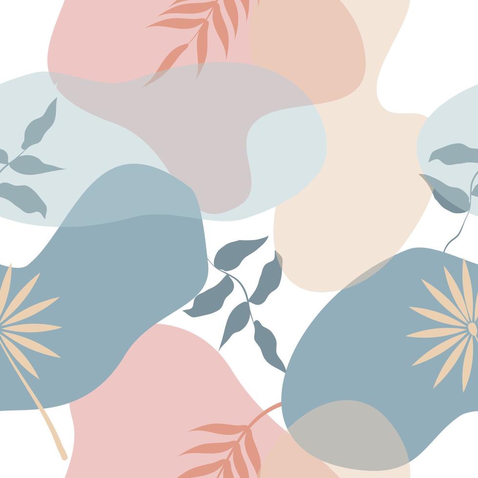 fond transparent motif floral abstrait vecteur