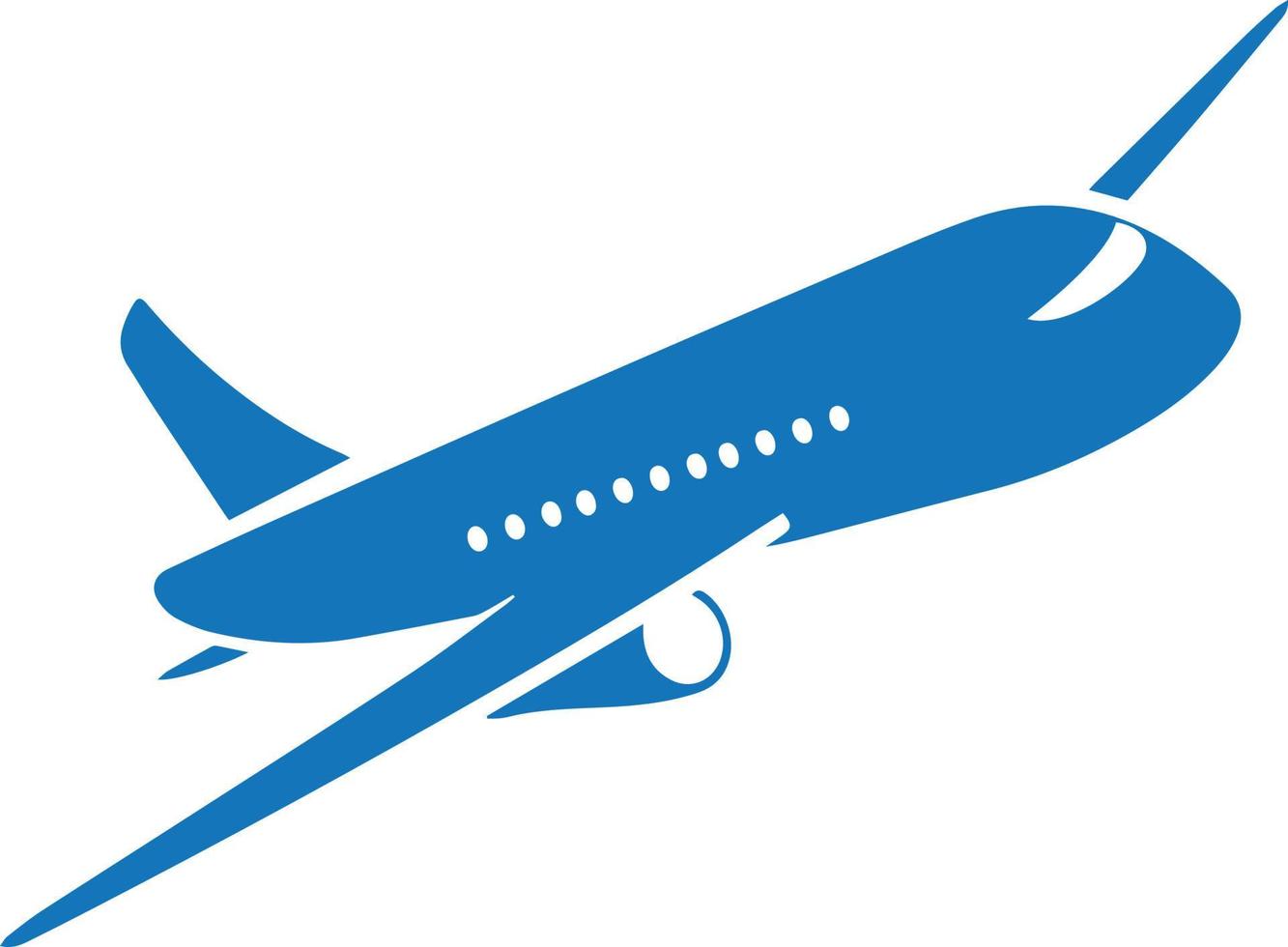 logo d'avion illustration vectorielle conception de silhouette d'avion vecteur