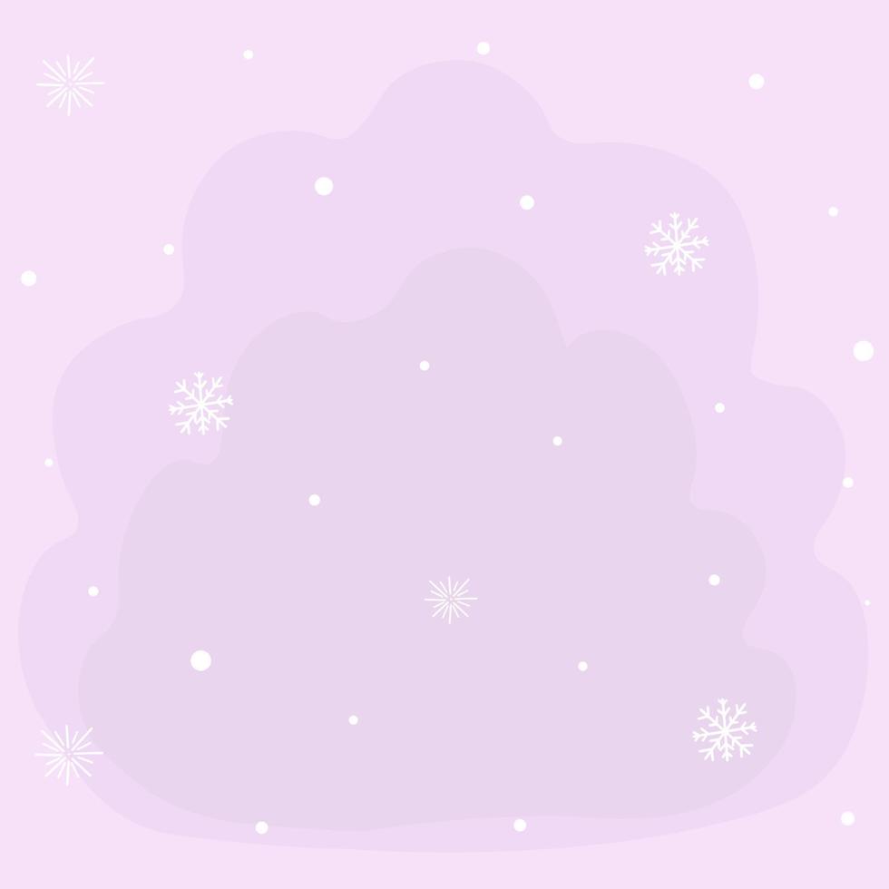 chutes de neige, flocons de neige sur fond violet. illustration pour l'impression, les arrière-plans, les couvertures et l'emballage. l'image peut être utilisée pour les cartes de voeux et le textile. isolé sur fond blanc. vecteur