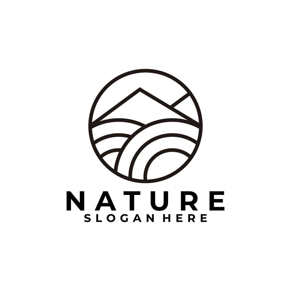 logo vectoriel élément nature abstraite