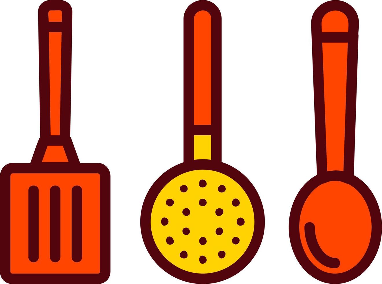 icône de vecteur d'outils de cuisine