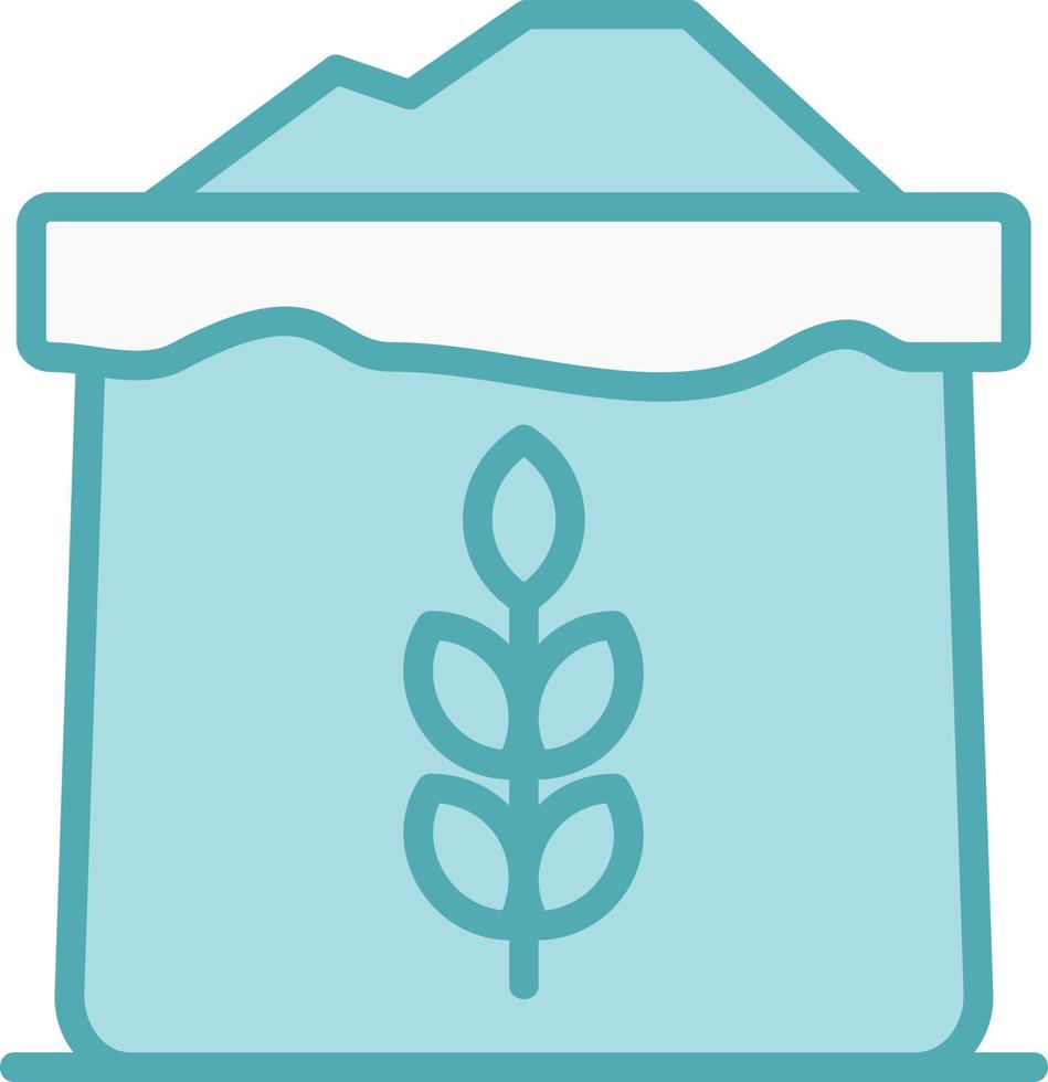 icône de vecteur de farine de blé