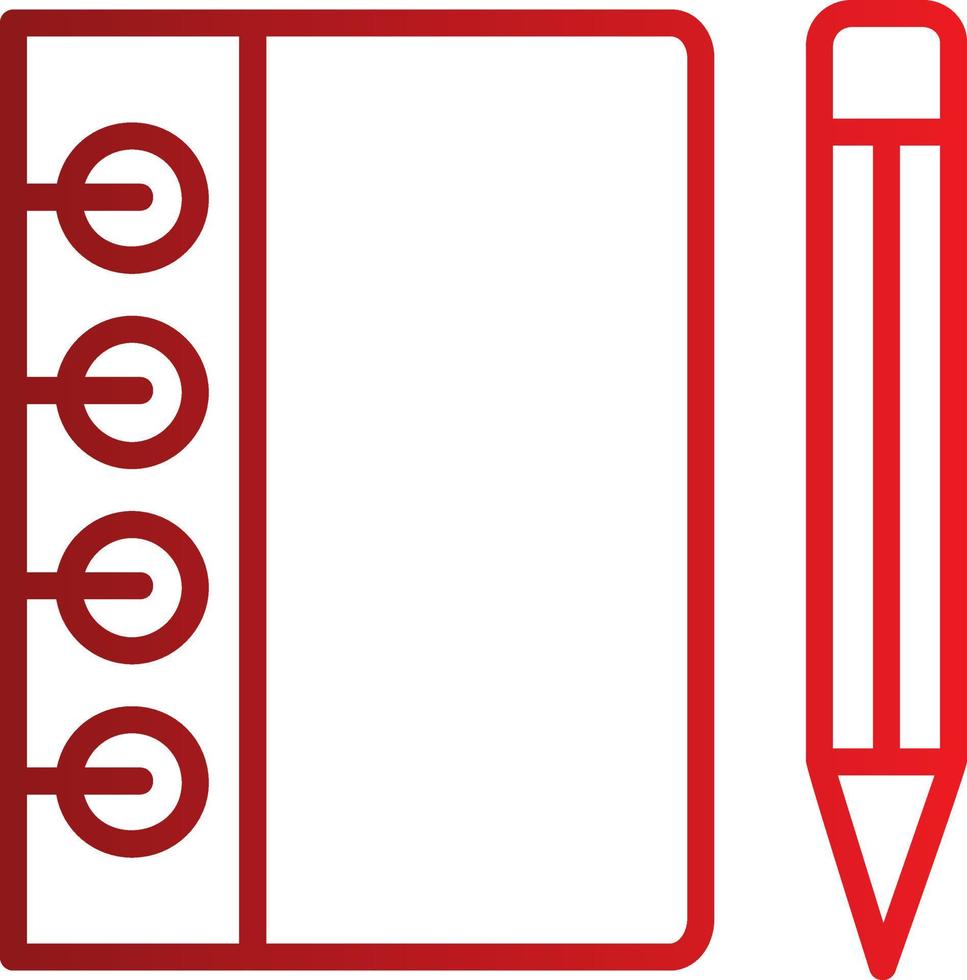 icône de vecteur de carnet de croquis