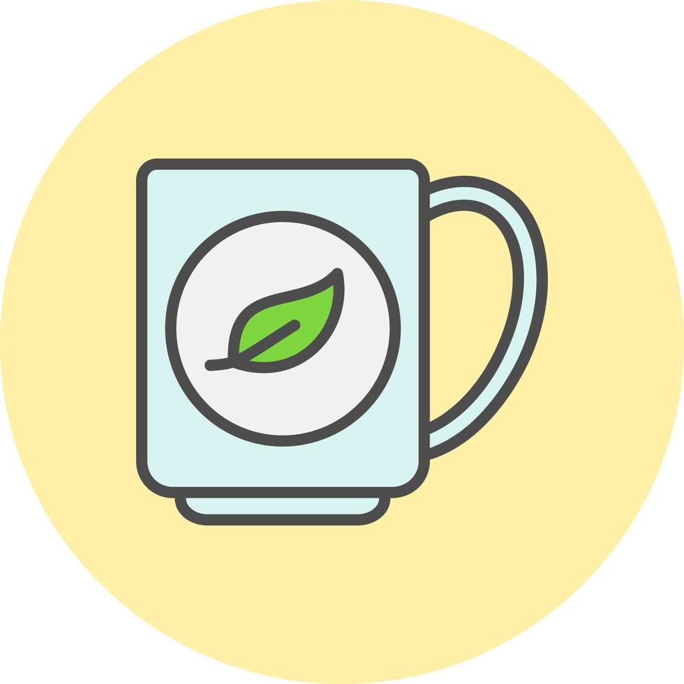 icône de vecteur de thé vert