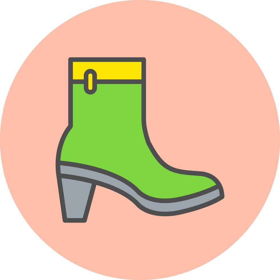 icône de vecteur de bottes féminines
