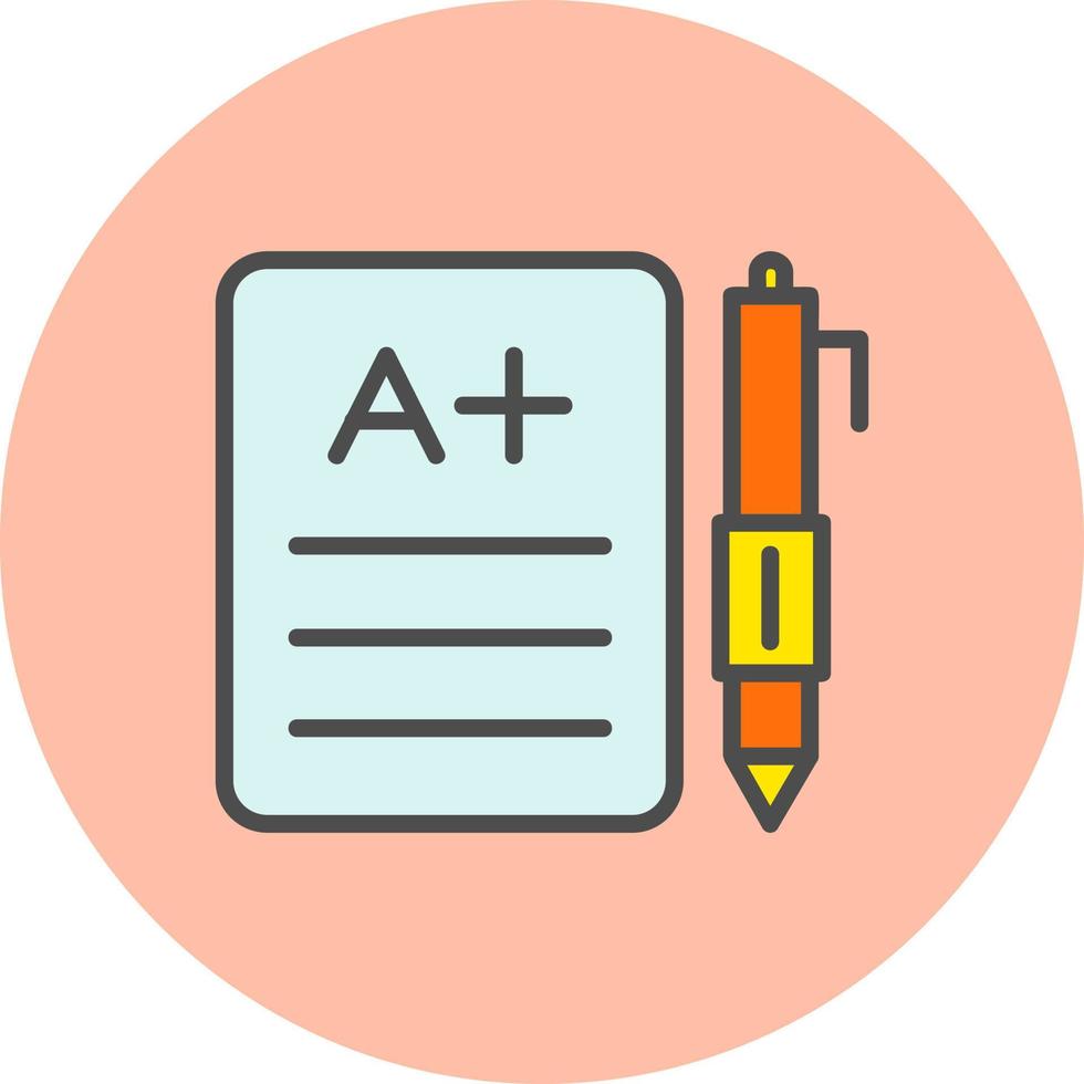 icône de vecteur d'examen