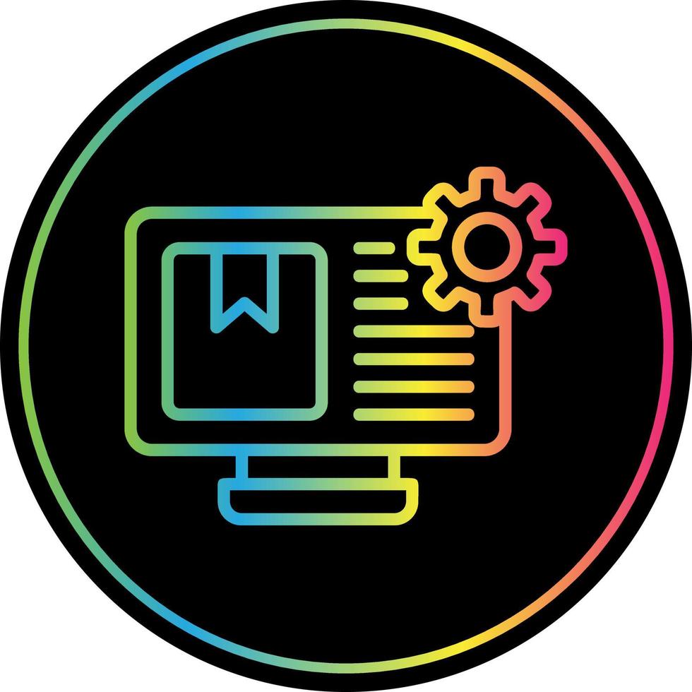 conception d'icône vectorielle de système de gestion de contenu vecteur