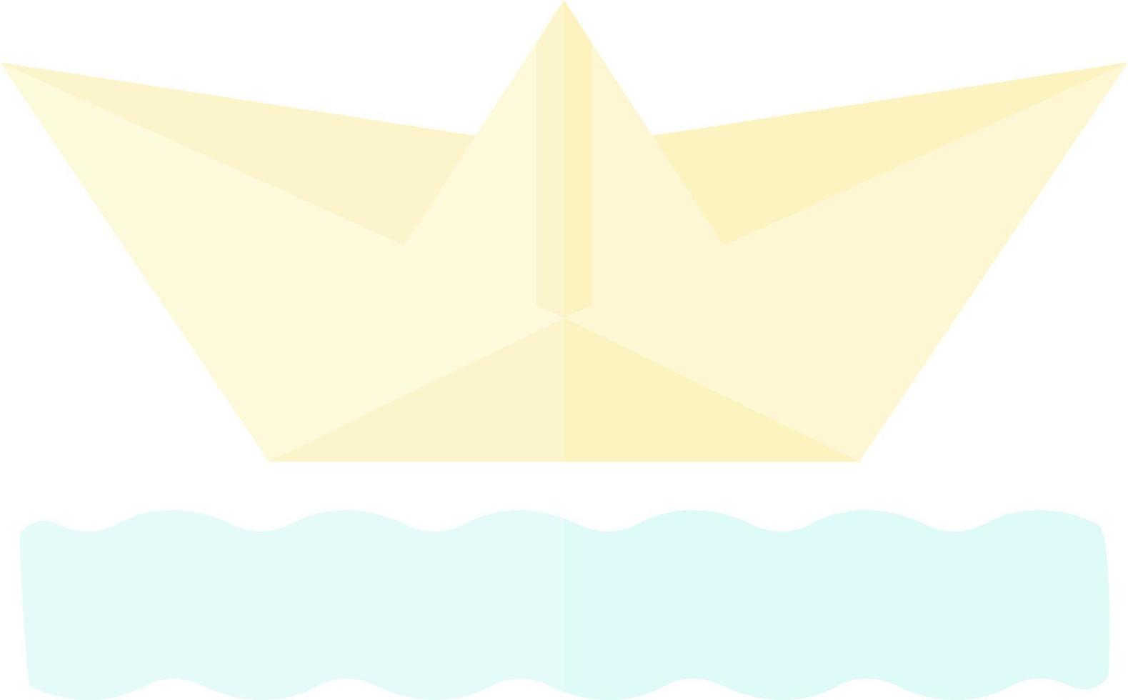 conception d'icône de vecteur de bateau en papier