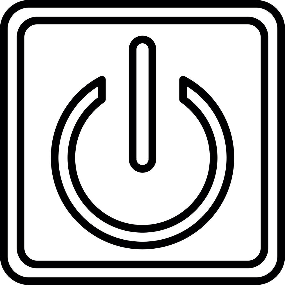 conception d'icône de vecteur de bouton d'alimentation