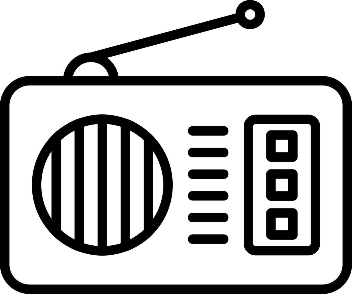 conception d'icône de vecteur de radio