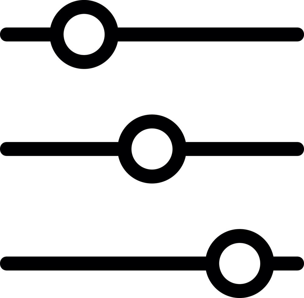 conception d'icône de vecteur de réglage