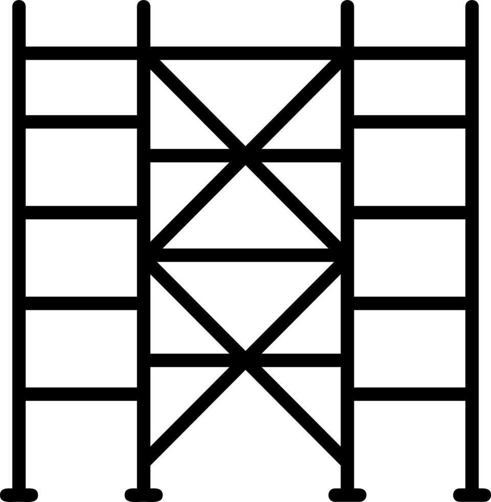 conception d'icône vectorielle d'échafaudage vecteur