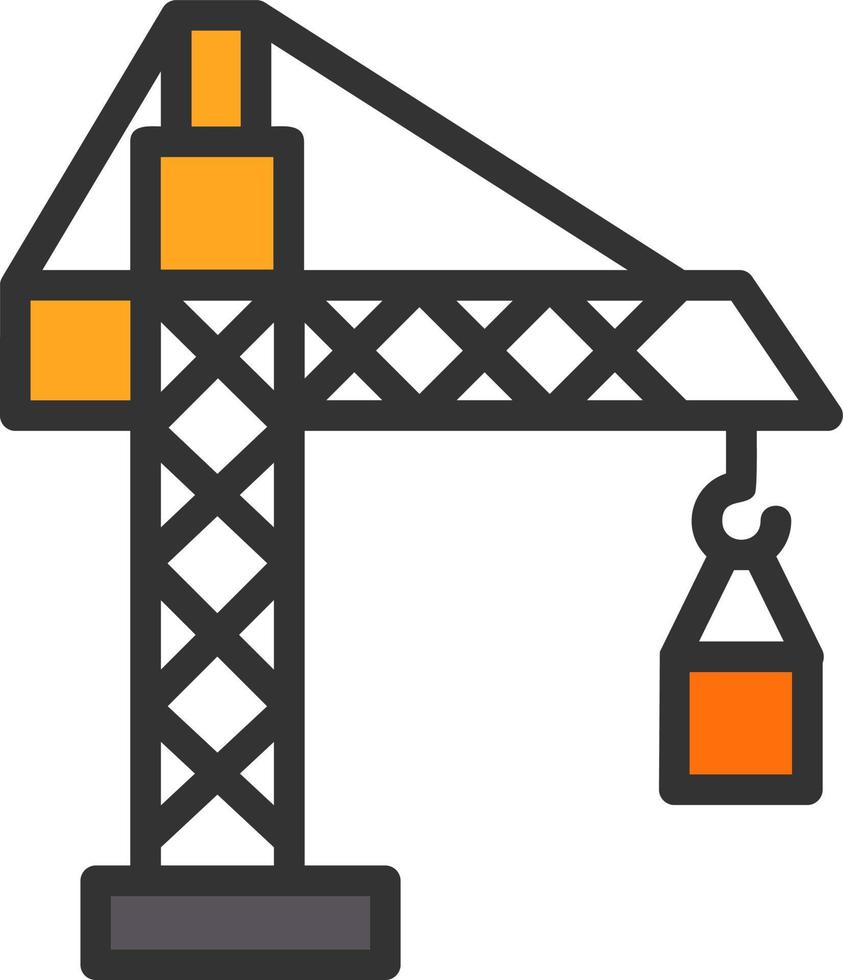 conception d'icône de vecteur de grue