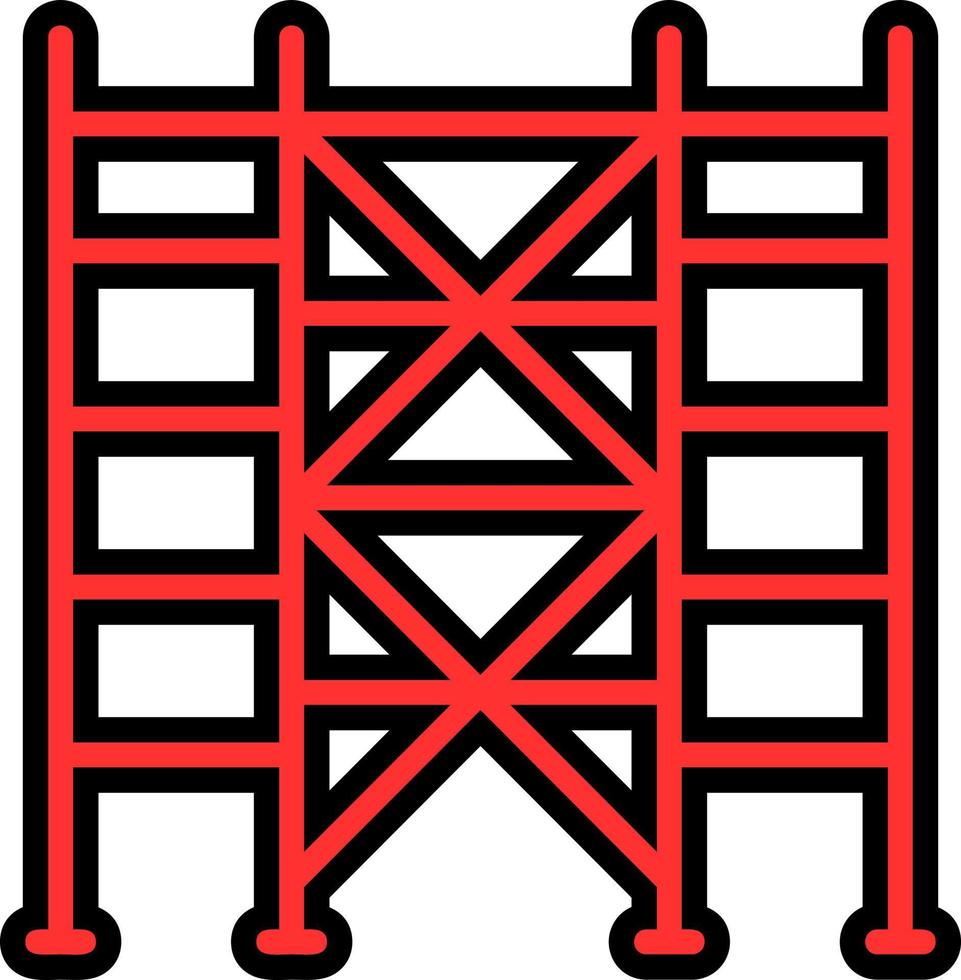 conception d'icône vectorielle d'échafaudage vecteur