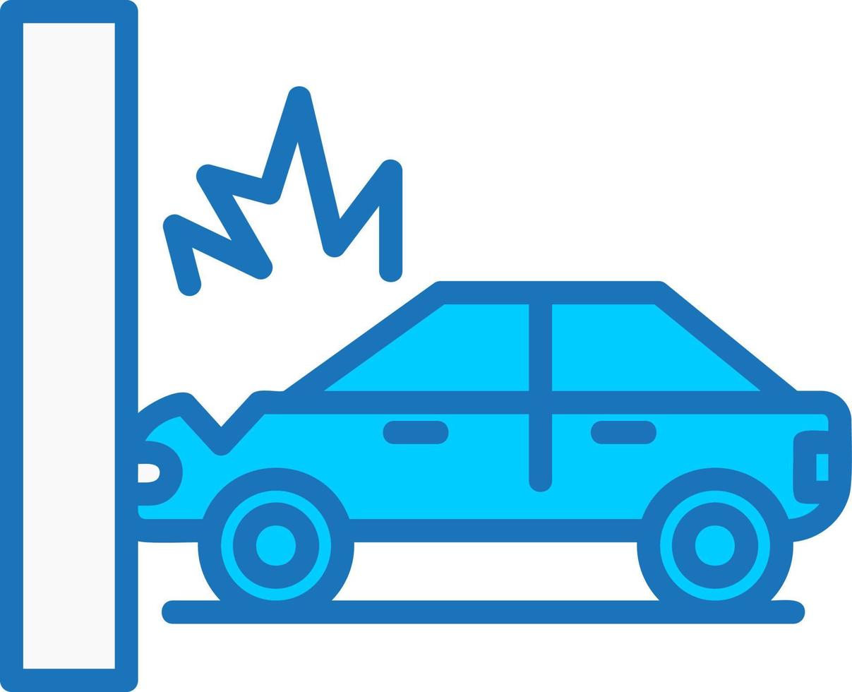 icône de vecteur de voiture d'accident