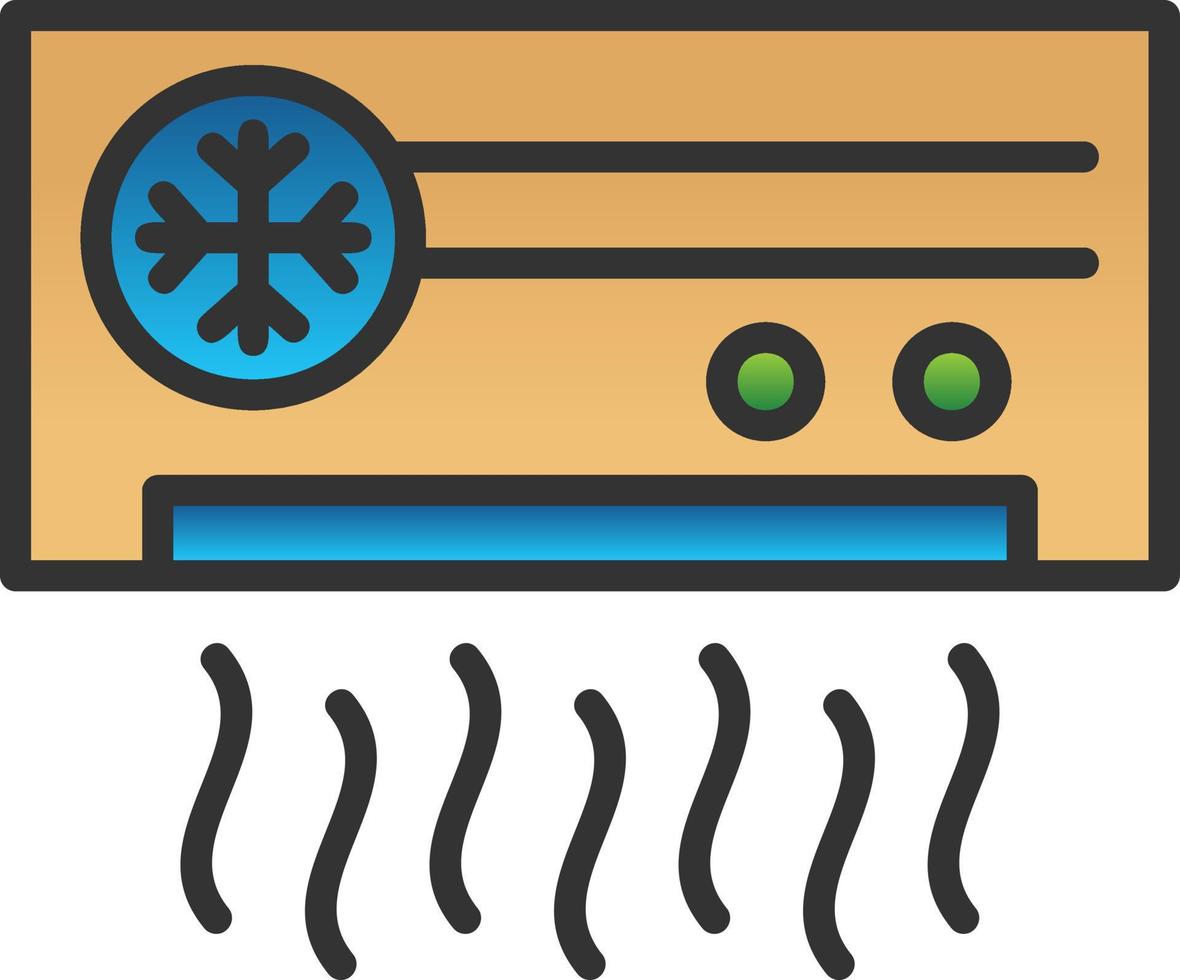 conception d'icône de vecteur de climatiseur