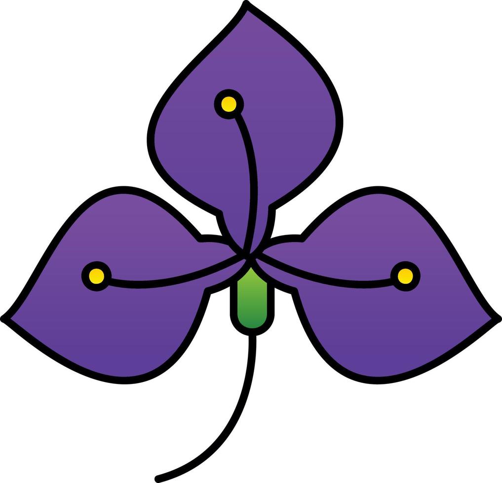 conception d'icône vecteur iris