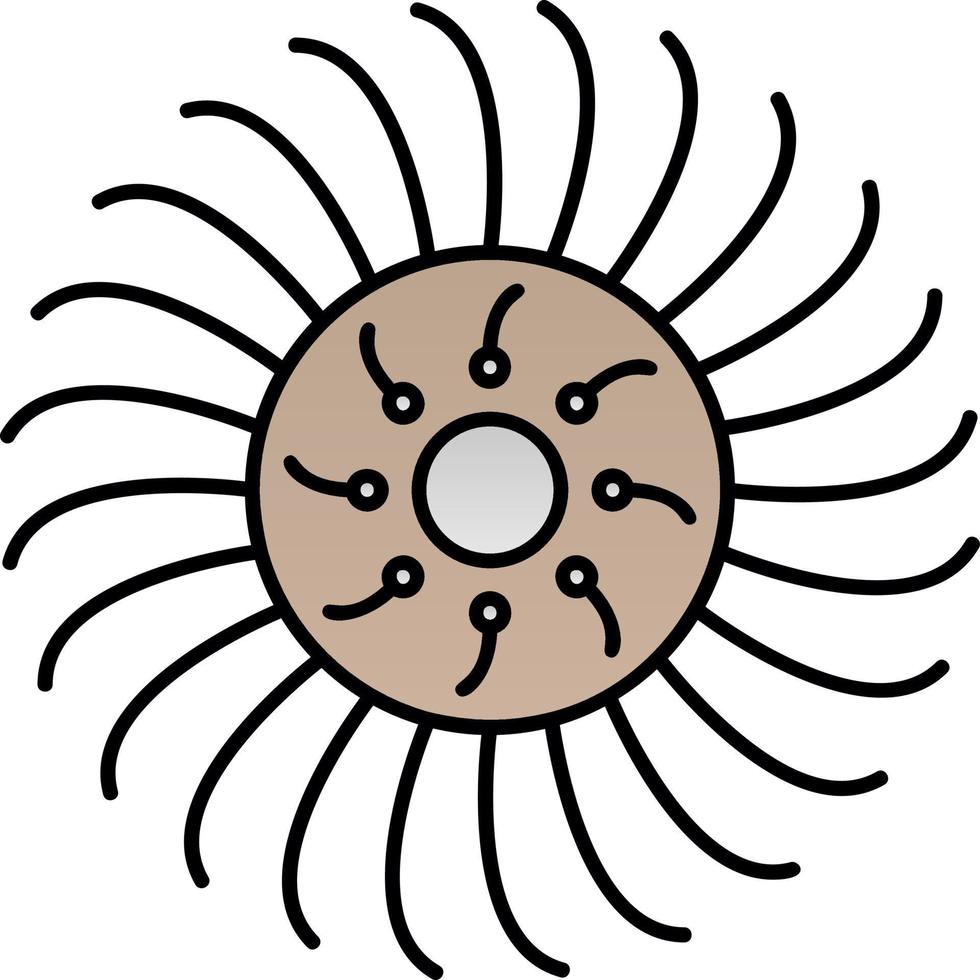 conception d'icône de vecteur d'anémone