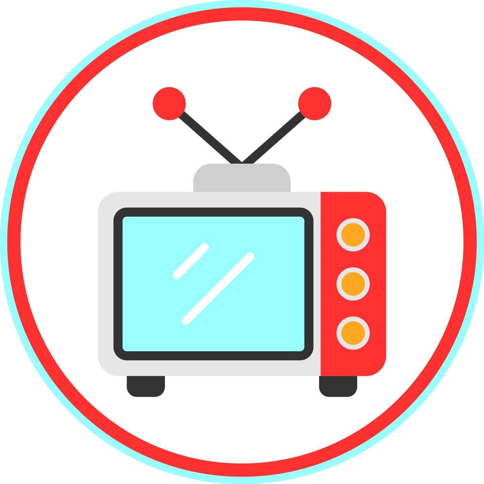 conception d'icône de vecteur de télévision