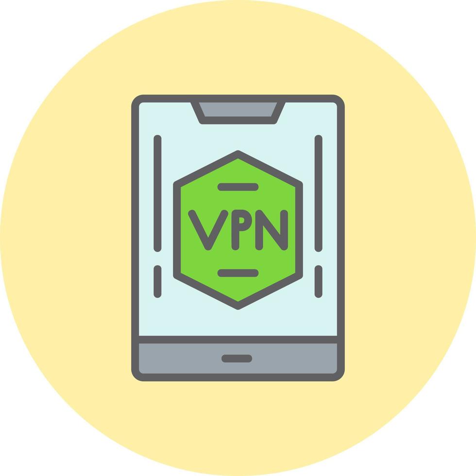 icône de vecteur vpn mobile