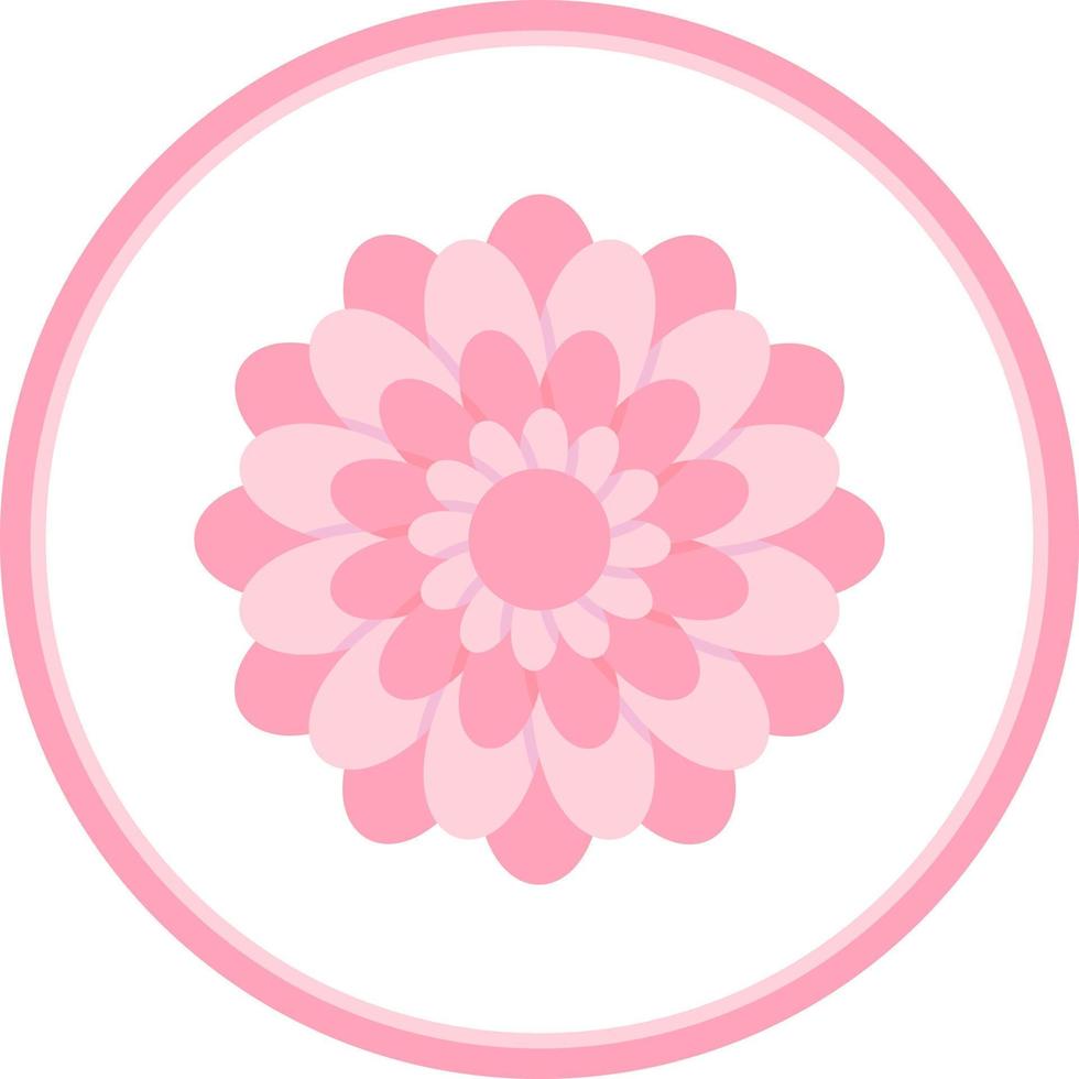 conception d'icône de vecteur de chrysanthème