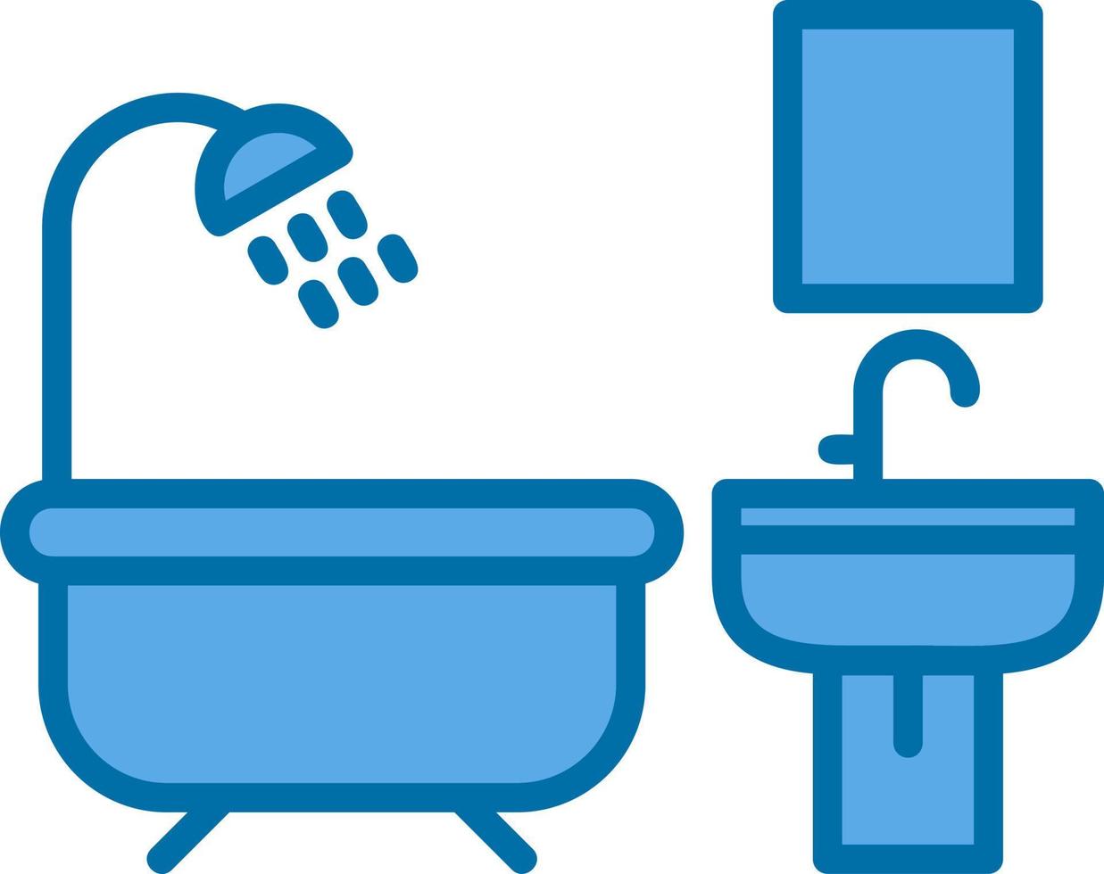 conception d'icône de vecteur de salle de bain