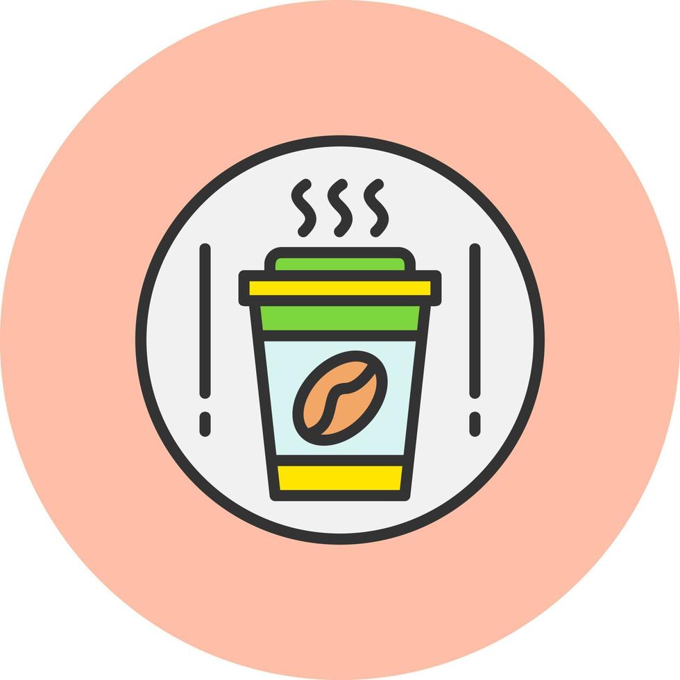 icône de vecteur de café à emporter