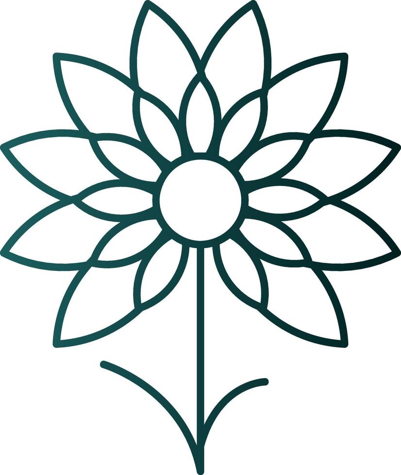 conception d'icône vectorielle de fleurs de ciboulette vecteur