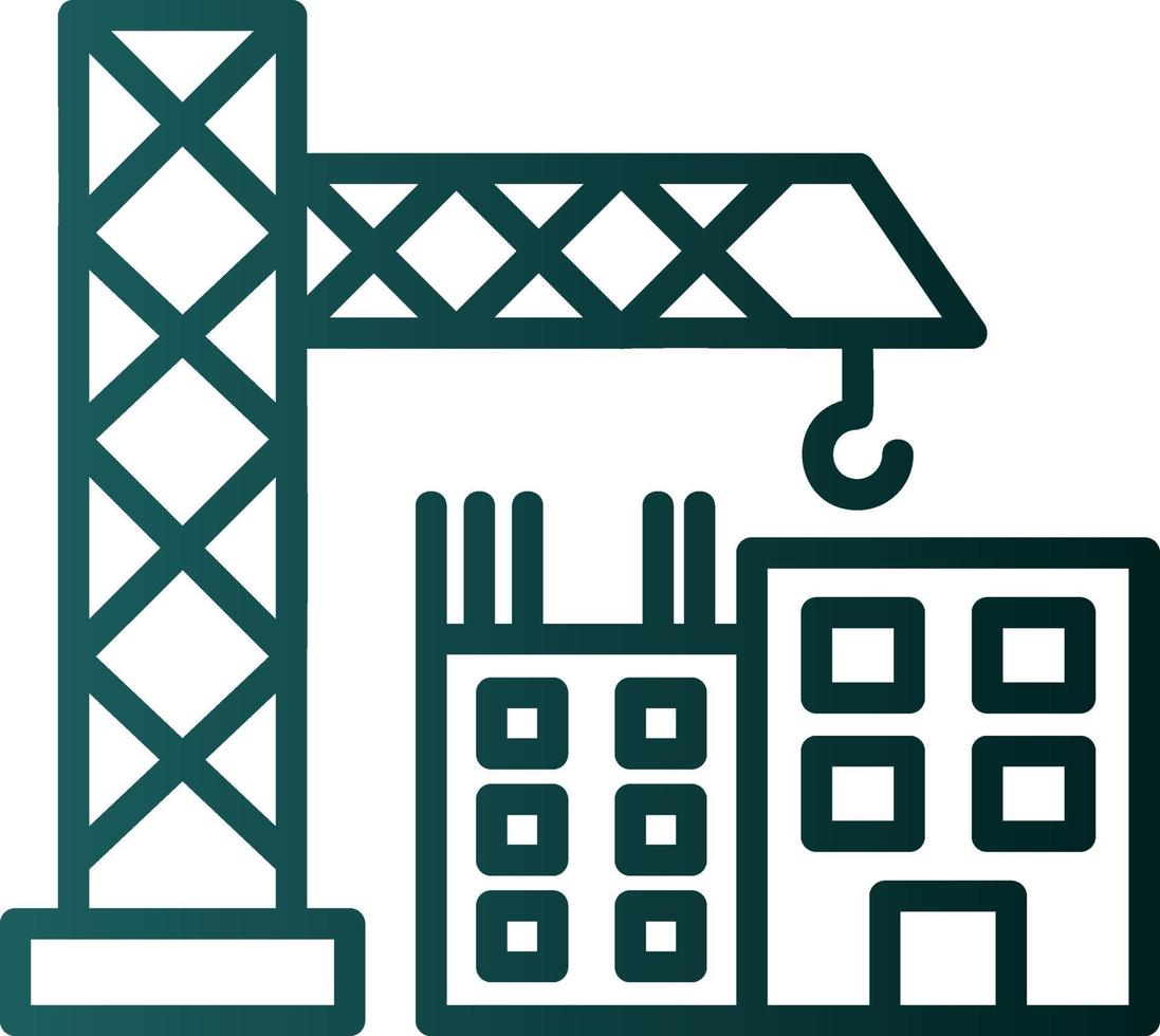 conception d'icône de vecteur de site de construction