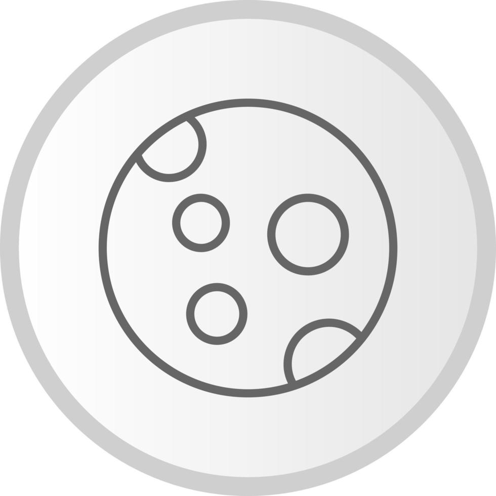 icône de vecteur de surface de lune