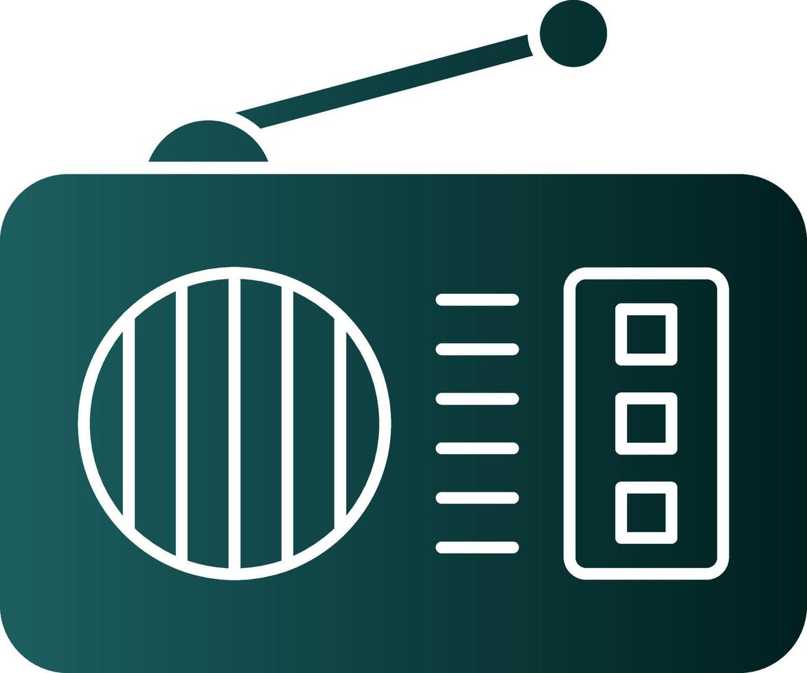 conception d'icône de vecteur de radio