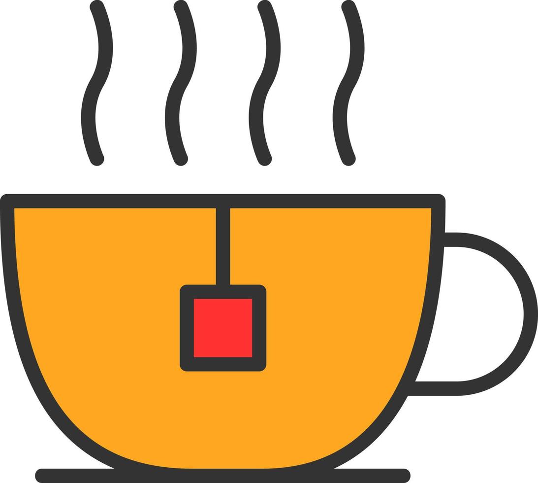 conception d'icône de vecteur de tasse de thé