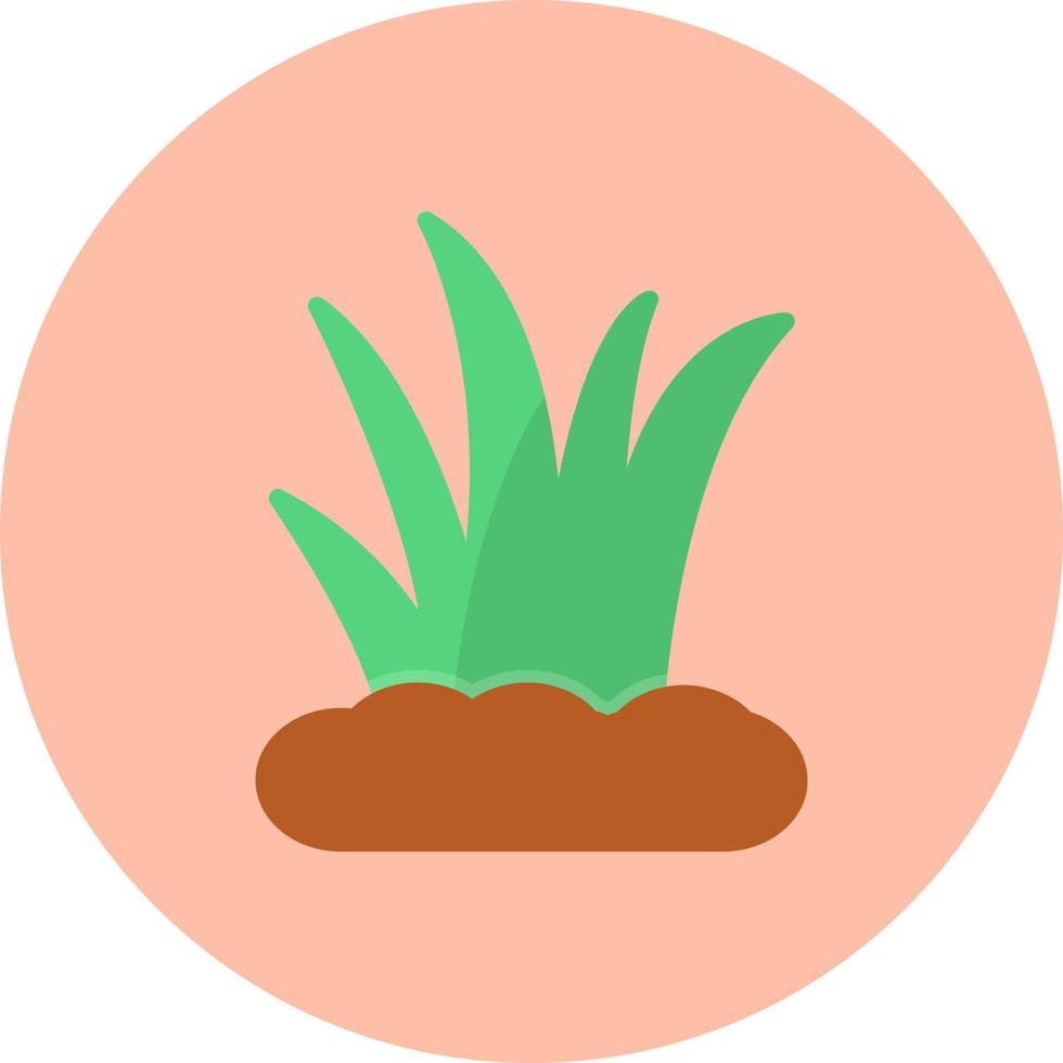 icône de vecteur d'herbe