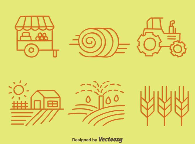 croquis vecteur de l'élément agricole