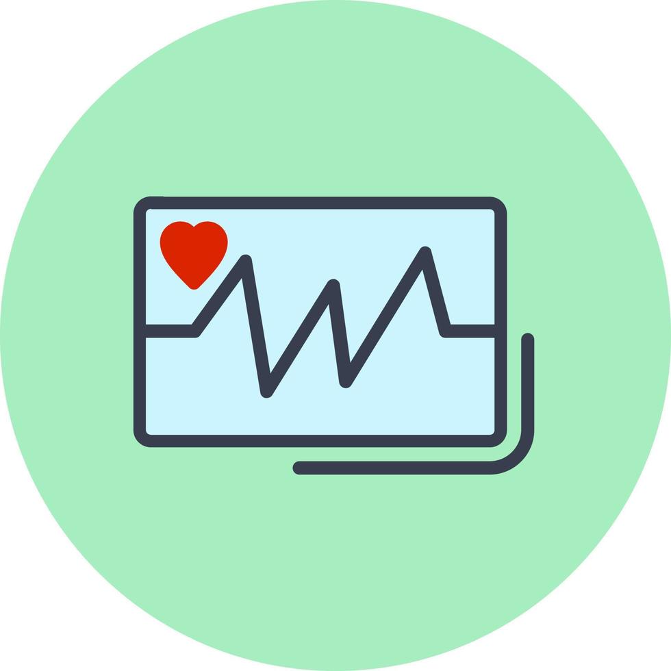 conception d'icône vectorielle de lecture ecg vecteur