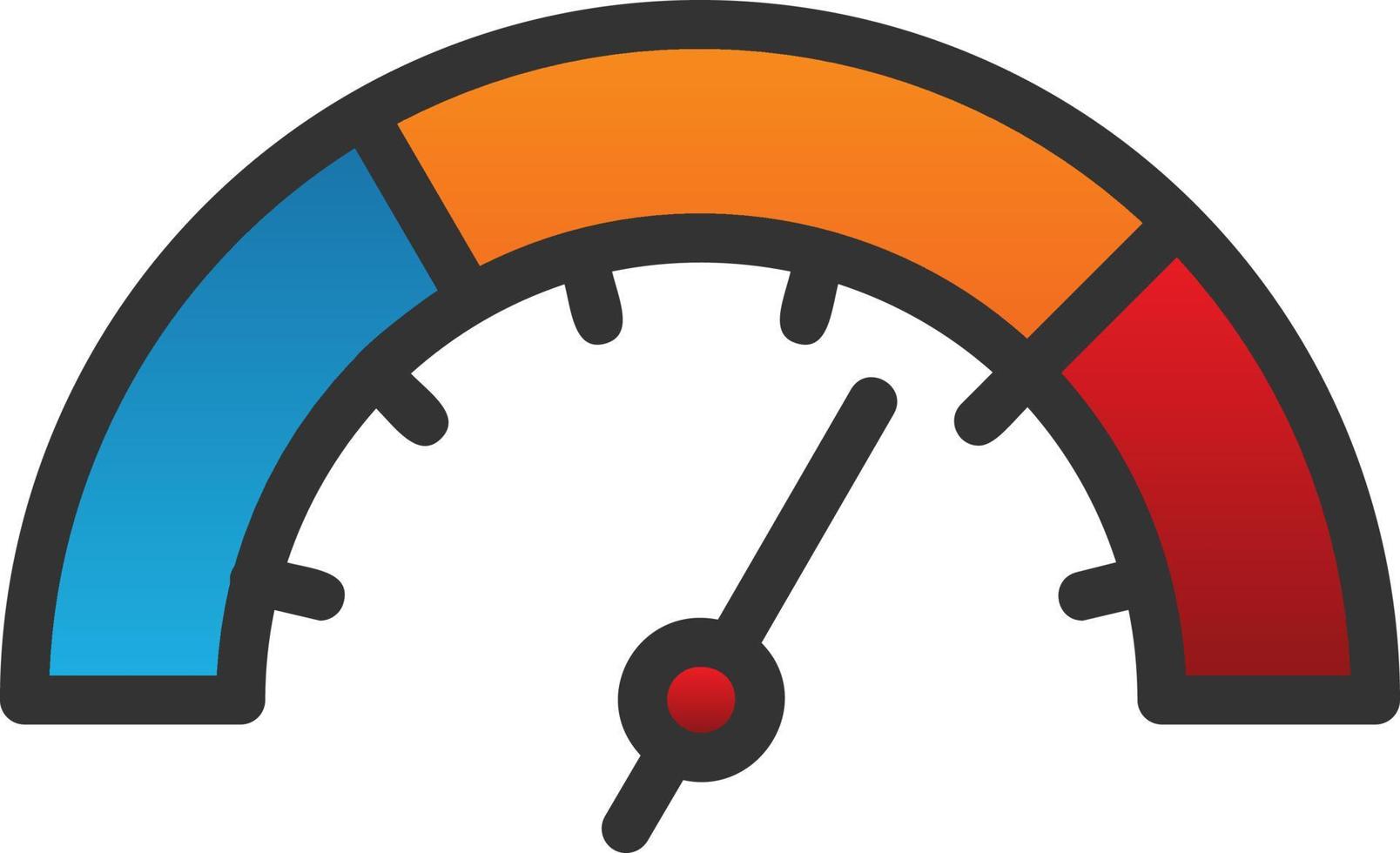 conception d'icône de vecteur de jauge