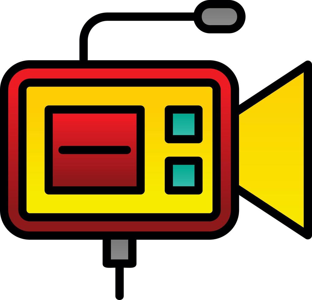conception d'icône de vecteur de caméra vidéo